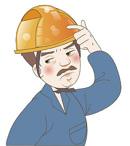 戴安全帽的工人