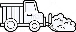 手绘建筑机械车子推土机素材