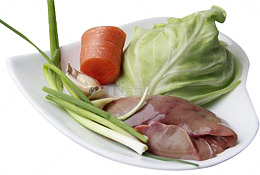家常菜炒鸡杂的食材