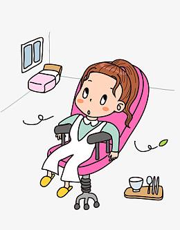 在摇椅上发呆的女孩