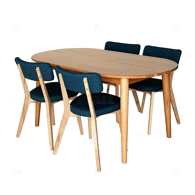 北欧实木餐桌