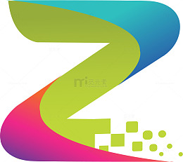 Z型彩色logo设计商标