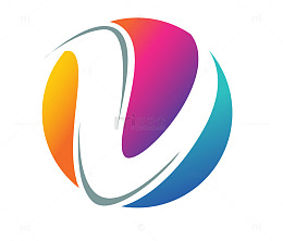 立体V型LOGO图标