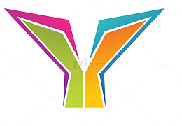 Y型彩色logo设计商标