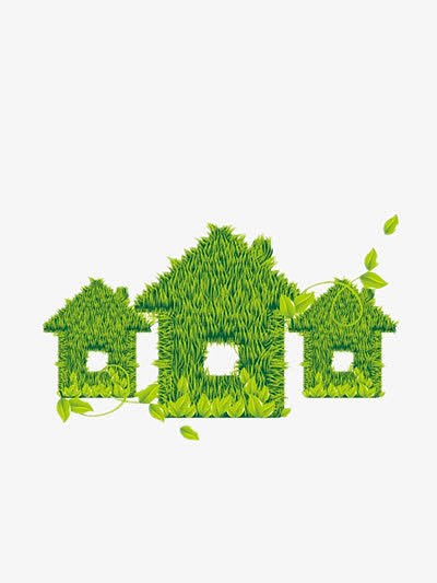 绿色房屋建筑
