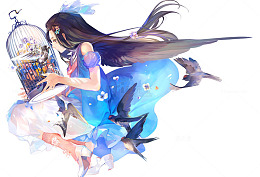 鸟笼和少女