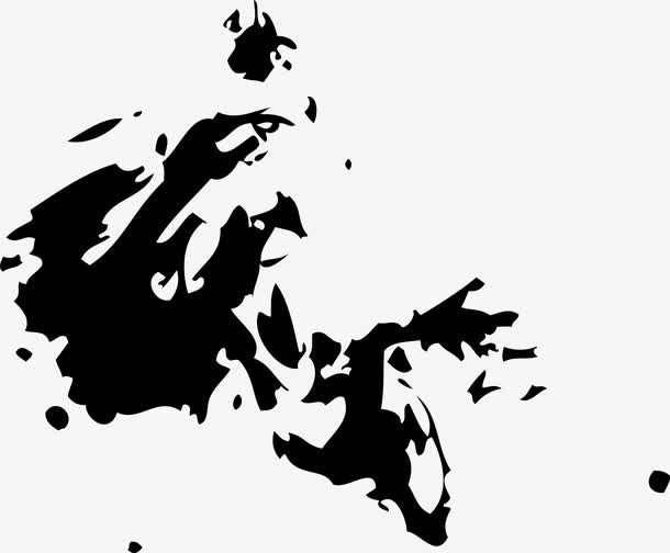 矢量泼墨笔刷素材