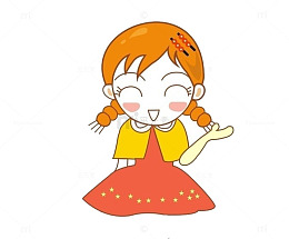 卡通笑眼女生