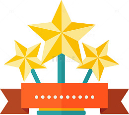 金奖奖杯矢量图