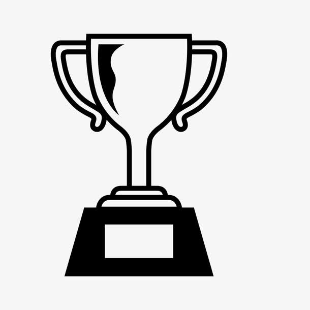 卡通手绘 奖杯 比赛