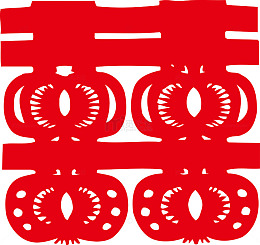 矢量喜字矢量图