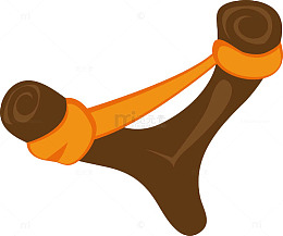 绑在树杈上的皮绳