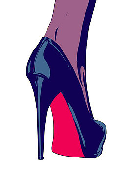 手绘高跟鞋