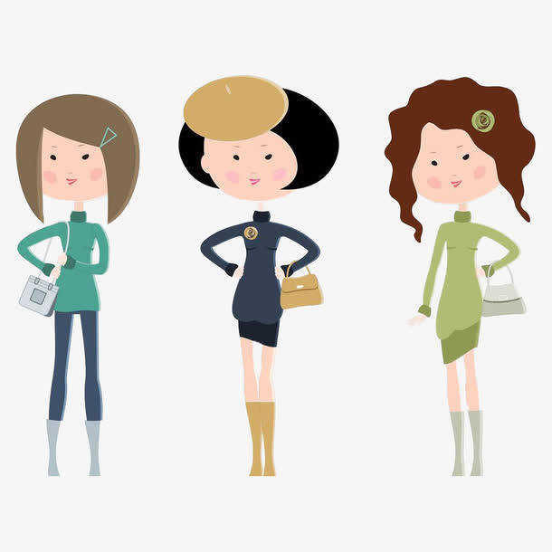 可爱卡通手绘休闲女装