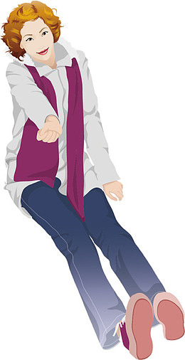 坐着的女人