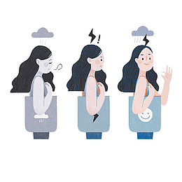 水彩女孩