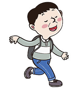 短发的学生