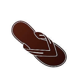 手绘男式凉拖