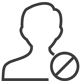 用户人无效的图标