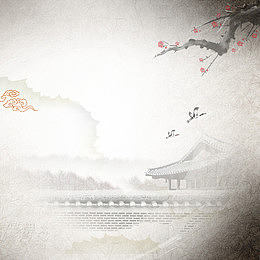 中式背景鼓楼