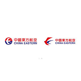 红色中国东方航空logo标志