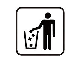 卡通爱护环境严禁乱丢的PNG