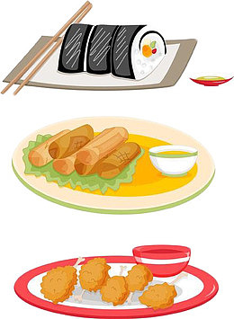 日料手绘图