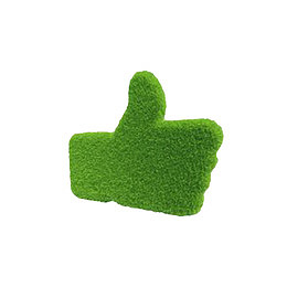 卡通绿色的环保标志PNG