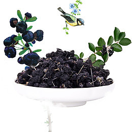 实物特产黑枸杞平面装饰