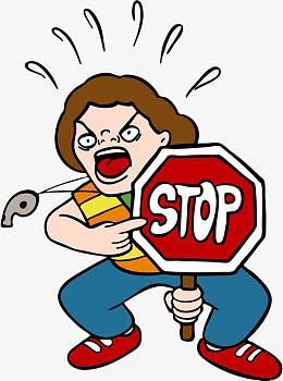 严厉呼喊停止的工作人员png