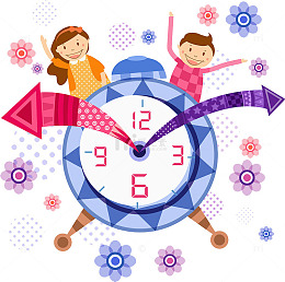 小朋友挥手再见