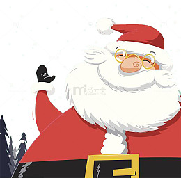 圣诞老人挥手