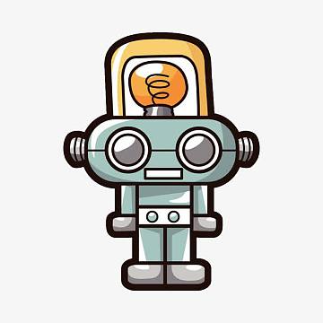素材图案png从外太空飞来的绿色机器人装饰ppng滑稽的聪明卡通机器人