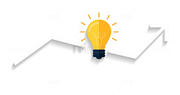 手绘创意灯泡想法