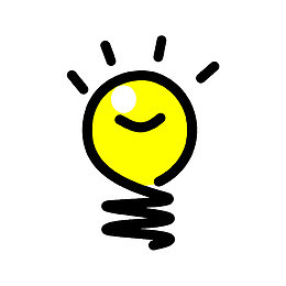 手绘灯泡灵感插画