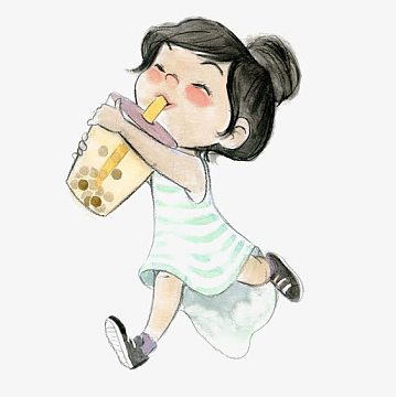奶茶卡通手绘素材_奶茶卡通手绘图片元素-觅元素