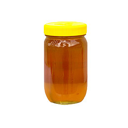 瓶装冠生园蜂蜜槐花蜂蜜背面图