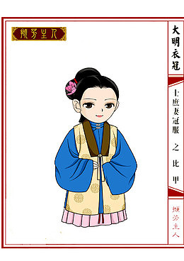 大明衣冠十庶妻冠服