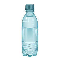 卡通矿泉水水瓶饮料瓶装饰设计
