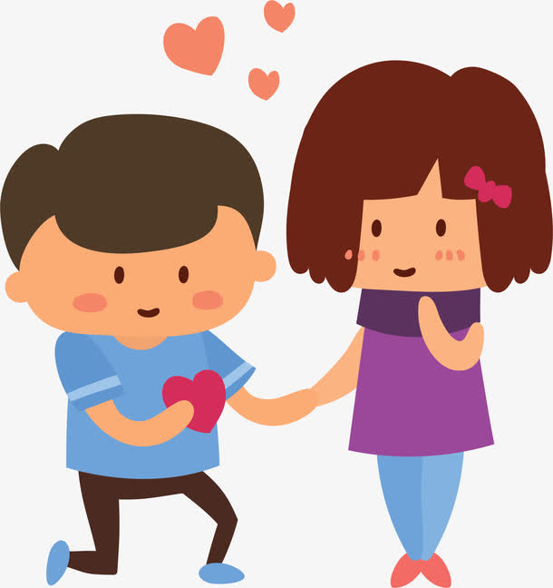 单膝跪地浪漫告白