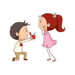 卡通群婚的男人免抠图