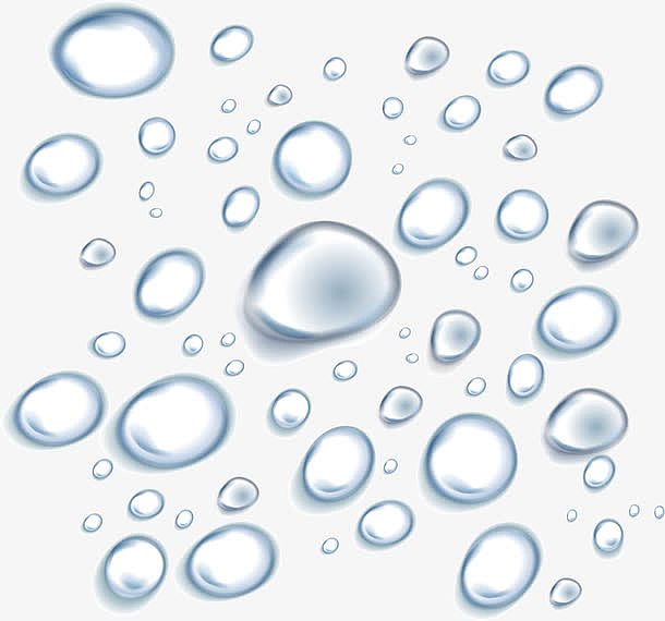 透明水珠效果元素