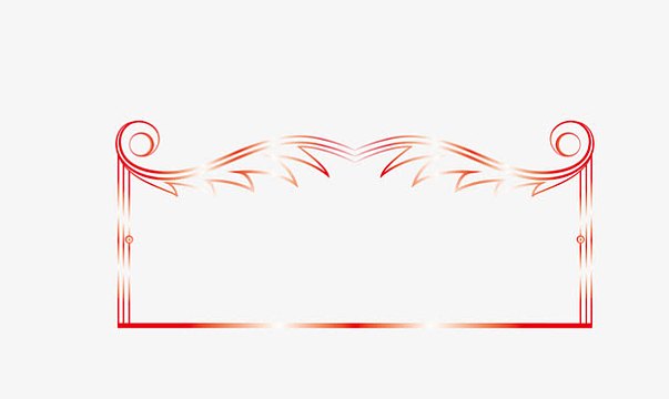 矢量卡通简洁扁平化长方形边框