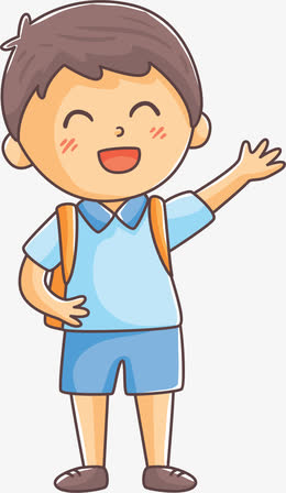 冬季打招呼的小男孩免抠素材免费下载_觅元素51yuansu.com