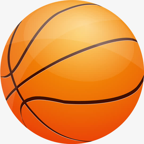 橙色简约篮球素材免费下载_觅元素