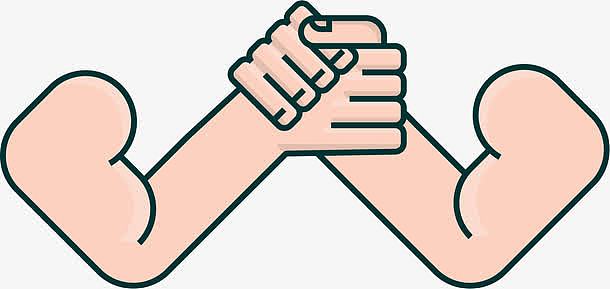 手绘掰手腕比赛图标