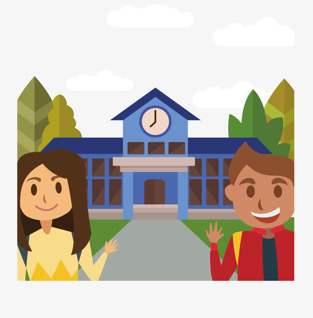 矢量图欢迎新同学