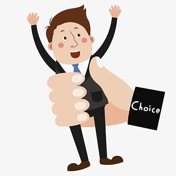 卡通人物被抓免抠图