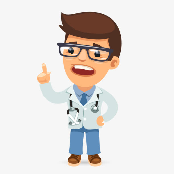 严肃的讲话的医生设计