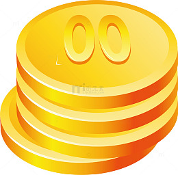 一枚金币宝箱金币